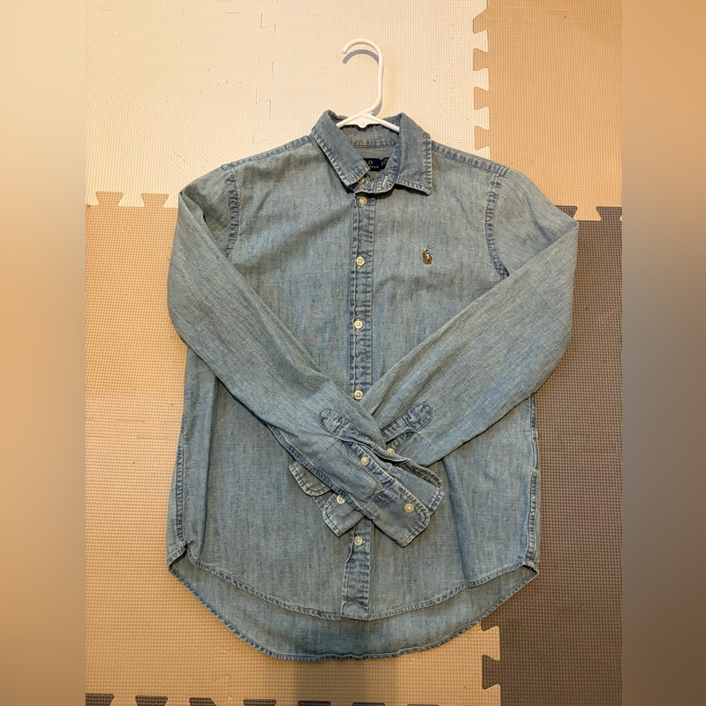 Polo denim button down shirt